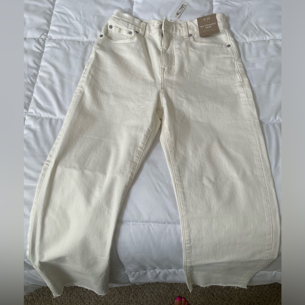 ’90S STRAIGHT- Madewell raw hem jeans!